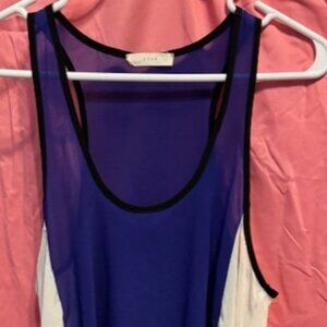 2-TONE LONG TANK TOP WITH HANDKERCHIEF BOTTOM BY LUSH
